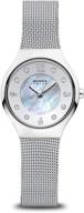 ⌚ bering women's solar powered watch: stainless steel strap, silver, model 14427-004 logo