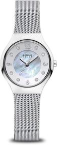 img 4 attached to ⌚ Bering Women's Solar Powered Watch: Stainless Steel Strap, Silver, Model 14427-004