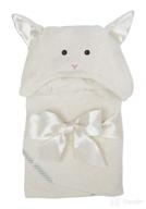 🛁 bearington baby lamby lamb creamy white hooded bath towel - 24x24 inches logo