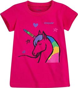 img 1 attached to Crayola Childrens Apparel Graphic Crewneck Girls' Clothing at Tops, Tees & Blouses