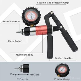 img 2 attached to 🔧 DASBET 21PCS Brake Clutch Fluid Bleeder Tool Kit - Hand Held Vacuum and Pressure Pump, One Man Brake Bleeder Kit with Adapters for Automotive Tuner Tools