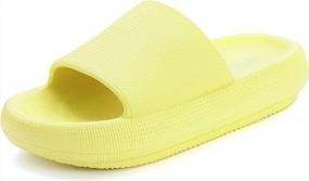 img 4 attached to BRONAX Cloud Slippers: Unmatched Comfort For Women And Men With Cushioned Thick Sole