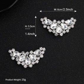 img 3 attached to 1 Pair Rhinestone Wedding Shoe Clips - Lauthen.S Bride Party Decoration