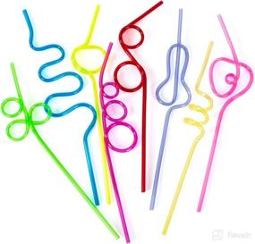 img 3 attached to 🥤 Crazy Straws - 50 Pcs - Funny Party Supplies - Twirly and Loop Straws - Tigerdoe Party Favors