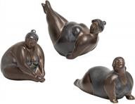 bronze torre & tagus brighton beach girl figures (set of three) living room office sculpture accents summer lounging counter top decorations logo