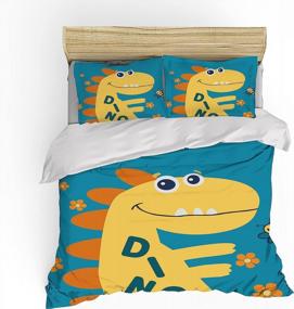 img 4 attached to Cartoon Dinosaur Mermaid Pillowcases Comforter