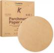 katbite 200pcs 10 inch parchment paper rounds, unbleached & non-stick, precut parchment circles for spring pan, storage/freezing hamburger patties logo