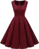 👗 rockabilly black and white dota vintage cocktail dress for women by dressystar logo