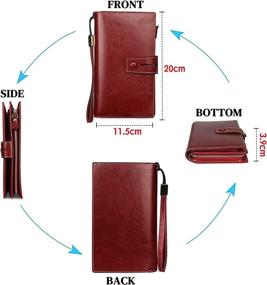 img 2 attached to 👝 FT Blocking Checkbook Organizer Wristlet: Stylish Women's Handbags & Wallets - Wallets