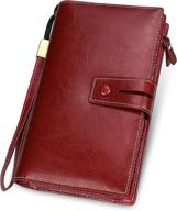 👝 ft blocking checkbook organizer wristlet: stylish women's handbags & wallets - wallets logo