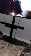 картинка 1 прикреплена к отзыву 5Rcom Высокая подставка под телевизор с поворотным креплением и 2 полками для плоских/изогнутых экранов - подходит для телевизоров 27-65 дюймов, регулируемая по высоте - черная от Bruno Gilbert