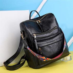 img 1 attached to Backpack Convertible Colorful Shoulder Handbags Women's Handbags & Wallets : Fashion Backpacks