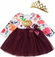 girls floral lace outfit sets - baby girl birthday dress set by shalofer. логотип