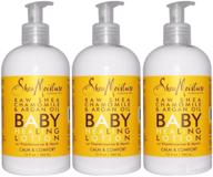 👶 shea moisture raw shea chamomile and argan oil baby lotion - 13 oz (pack of 3) logo