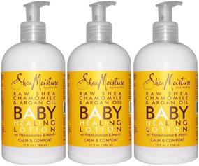 img 3 attached to 👶 Shea Moisture Raw Shea Chamomile and Argan Oil Baby Lotion - 13 oz (Pack of 3)