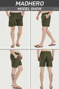 img 2 attached to MADHERO Men'S Swim Trunks With Zipper Pockets: Quick Dry, Mesh Lined Bathing Suits