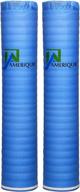 upgrade your flooring with amerique amblpd2m400 3-in-1 foam underlayment with tape & vapor barrier - 1.5mm thick, 400 sq. ft coverage, in stunning royal blue! logo