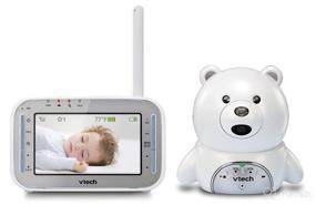 img 4 attached to 🐻 VTech VM346 Bear Baby Monitor: Night Vision, Soothing Sounds, Temperature Sensor & 1,000 ft Range