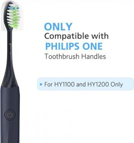 img 3 attached to Get A Bright, Clean Smile With Senyum Toothbrush Replacement Heads For Philips One - 5 Pack Compatible With Sonicare One Series