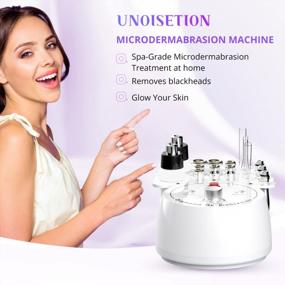 img 3 attached to 3-In-1 Professional Diamond Microdermabrasion Machine For Home Facial Peeling Skin Care - UNOISETION White