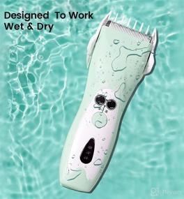 img 1 attached to 🧒 LANMODA Baby Hair Clippers: Quiet Trimmer for Autistic Children, Waterproof Cordless Blade - Rechargeable Haircut Kit