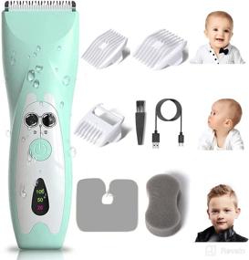 img 4 attached to 🧒 LANMODA Baby Hair Clippers: Quiet Trimmer for Autistic Children, Waterproof Cordless Blade - Rechargeable Haircut Kit