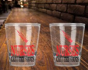 img 3 attached to Nurses Call The Shots Shot Glass Set - Funny Birthday Gift Idea For Nurses - 1.75 OZ Capacity (2 Pack)