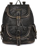 backpacks drawstring magnetic snap mbb mwc 043bk women's handbags & wallets : fashion backpacks logo