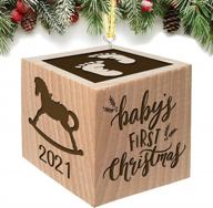 personalized 2021 baby's first christmas ornament - a special keepsake! логотип