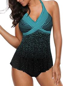 img 4 attached to HOTAPEI Swimsuit Tankini Swimdress X Large Women's Clothing : Swimsuits & Cover Ups