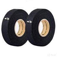 🔌 automotive wiring harness cloth tape: high temp, noise damping, heat proof - (2 rolls, 19mm × 25m) logo