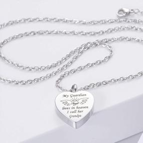 img 3 attached to BGAFLOVE Heart Urn Necklace: A Beautiful Memorial Jewelry For Women To Remember Grandpa