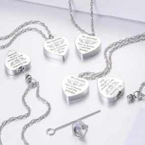 img 2 attached to BGAFLOVE Heart Urn Necklace: A Beautiful Memorial Jewelry For Women To Remember Grandpa