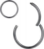 гипоаллергенные кольца в носу из хирургической стали 316l, украшения для перегородки, шарнирное сегментное кольцо, кольца для пирсинга, кольца для губ для 20 г, 18 г, 16 г, 14 г, 12 г, 10 г, 8 г, серьги с хрящевой спиралью логотип