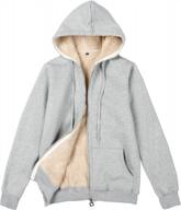 women's fleece sherpa-lined hooded jacket with zipper for warm winter comfort - flygo logo