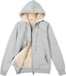 women's fleece sherpa-lined hooded jacket with zipper for warm winter comfort - flygo logo
