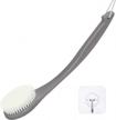 get smooth, cleansed skin with our exfoliating shower brush - long handle, mold-resistant, with moderate bristles - perfect for dry or wet brushing logo
