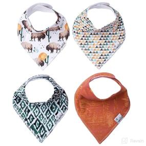 img 4 attached to Bandana Drooling Teething Copper Pearl Feeding : Bibs & Burp Cloths