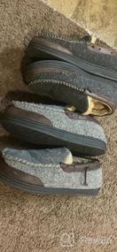 img 6 attached to Memory Foam Moccasin Slippers For Men - LongBay House Shoes Ideal For Indoor And Outdoor Wear