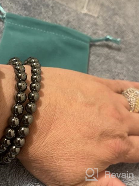 img 1 attached to 💎 NCB Natural Semi-Precious Gemstone Beaded Pairing Bracelets Set: Stylish Bead and Adjustable Bracelets for Friendship or Couples Combo review by Robert Smith