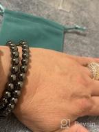 img 1 attached to 💎 NCB Natural Semi-Precious Gemstone Beaded Pairing Bracelets Set: Stylish Bead and Adjustable Bracelets for Friendship or Couples Combo review by Robert Smith