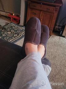 img 5 attached to Comfortable & Warm Diabetic Slippers With Memory Foam For Men - Perfect For Arthritis, Edema & Swollen Feet