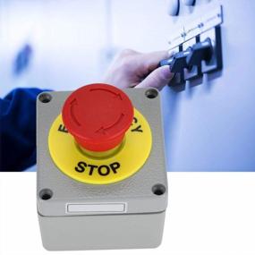 img 2 attached to Waterproof And RFI Resistant Red Emergency Stop Switch Box With Momentary 1NC Push Button - Perfect For Industrial Use