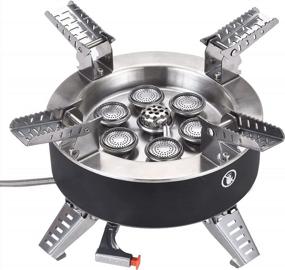 img 4 attached to Adjustable Ultralight Backpacking Stove - Bulin Camping Gas Stove Burner With Windproof Design, Portable Propane Stove For Outdoor Hiking And Camping - Choose From 3500W To 18000W Power Options