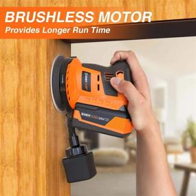 img 2 attached to Powerful And Convenient: Enertwist Cordless Orbital Sander With 20V Max 5-Inch Brushless Random Orbit And 4.0Ah Lithium-Ion Battery