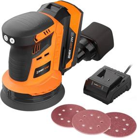 img 4 attached to Powerful And Convenient: Enertwist Cordless Orbital Sander With 20V Max 5-Inch Brushless Random Orbit And 4.0Ah Lithium-Ion Battery