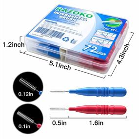 img 2 attached to 72-Count Easy-To-Use Interdental Brush & Flossing Head For Effective Tooth Cleaning (2.5Mm/3Mm)