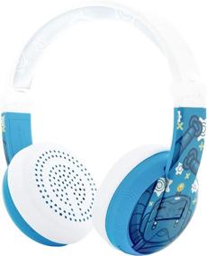img 4 attached to BuddyPhones Wave: Waterproof Wireless Bluetooth Kids Headphones with Volume-Limiting, 18-Hour Battery, 4 Volume Settings, Mic, and Backup Cable - Robot Blue