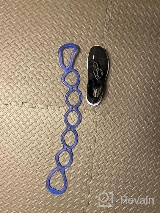 img 1 attached to Get Fit Anywhere With Calliven'S Portable 7 Ring Stretch And Resistance Exercise Band! review by Michael Wehrman