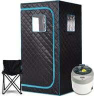 detoxify and relax at home with our full body steam sauna kit, featuring remote control, upgraded chair, and large 4l steam pot logo